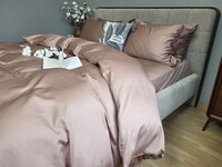 Комплект постельного белья Forest Rose Сатин однотонный, 100 Хлопок, 0347, ТМ Комфорт-текстиль - фото 2