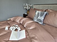 Комплект постельного белья Forest Rose Сатин однотонный, 100 Хлопок, 0347, ТМ Комфорт-текстиль - фото 6