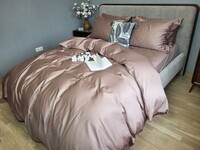 Комплект постельного белья Forest Rose Сатин однотонный, 100 Хлопок, 0347, ТМ Комфорт-текстиль - фото 9
