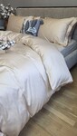 Комплект постельного белья однотонный BEIGE 0060, Сатин 100 Хлопок, ТМ Комфорт-текстиль - фото 4