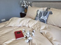 Комплект постельного белья однотонный BEIGE 0060, Сатин 100 Хлопок, ТМ Комфорт-текстиль - фото 5