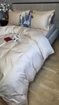 Комплект постельного белья однотонный BEIGE 0060, Сатин 100 Хлопок, ТМ Комфорт-текстиль - фото 6