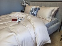 Комплект постельного белья однотонный BEIGE 0060, Сатин 100 Хлопок, ТМ Комфорт-текстиль - фото 9