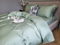 Комплект постельного белья Mint Сатин однотонный, 0200, ТМ Комфорт-текстиль - фото 8