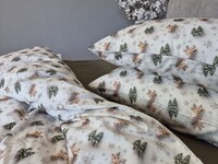 Комплект постільної білизни Бембіхакі Turkish Flannel 5D з оленями - фото 10