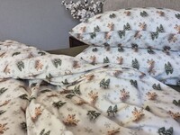 Комплект постільної білизни Бембіхакі Turkish Flannel 5D з оленями - фото 3