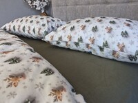 Комплект постільної білизни Бембіхакі Turkish Flannel 5D з оленями - фото 5