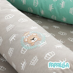 Бортик захисний мультифункціональний в ліжечко ТM PAPAELLA 60 x 15 см, 120 x 15 см корона мята/беж - фото 10