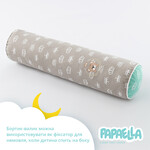 Бортик захисний мультифункціональний в ліжечко ТM PAPAELLA 60 x 15 см, 120 x 15 см корона мята/беж - фото 8