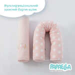 Бортик захисний мультифункціональний в ліжечко ТM PAPAELLA 60 x 15 см, 120 x 15 см зірка/горошок пудра - фото 2