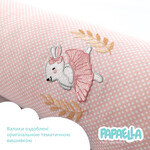 Бортик захисний мультифункціональний в ліжечко ТM PAPAELLA 60 x 15 см, 120 x 15 см зірка/горошок пудра - фото 6