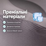 Дорожня подушка рогалик TRAVEL IDEIA, 27 x 26 x 17 см, з ефектом пам’яті та охолоджуючим трикотажем, сіра, ТМ IDEIA - фото 19
