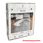 Комплект постільної білизни Євро Фланель, Soprano Anthracite, First Choice Туреччина - фото 2