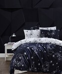 Комплект постельного белья First Choice ранфорс евро (Glare Navy Blue)