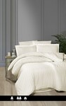 Комплект постільної білизни First Choice сатин евро (Broad Line Cream) - фото 2