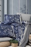 Комплект постельного белья First Choice сатин евро (Living Navy Blue) - фото 2