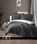 Комплект постельного белья First Choice сатин евро (Point Anthracite) - фото 2