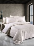 Комплект постельного белья Евро Сатин Жаккард, Sofya Champagne, First Choice Турция - фото 1