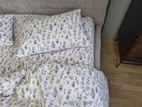 Комплект постельного белья Галявина Ранфорс Gofre, с мелким цветочным принтом - фото 2