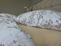 Комплект постільної білизни Turkish Cotton Гілочка, бежевий - фото 11