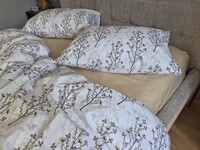Комплект постільної білизни Turkish Cotton Гілочка, бежевий - фото 7