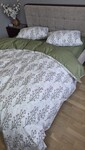 Комплект постільної білизни Turkish Cotton Гілочка, хакі - фото 14