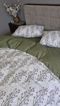 Комплект постільної білизни Turkish Cotton Гілочка, хакі - фото 18