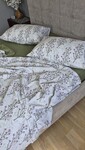 Комплект постільної білизни Turkish Cotton Гілочка, хакі - фото 5