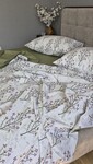 Комплект постільної білизни Turkish Cotton Гілочка, хакі - фото 6