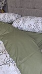 Комплект постільної білизни Turkish Cotton Гілочка, хакі - фото 10