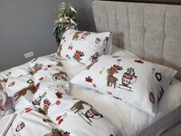 Комплект постільної білизни Гостинці/білий, Turkish flannel - фото 2