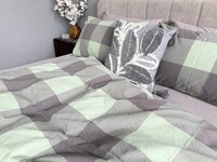 Комплект постільної білизни Варена бавовна Green KiltRock Gray, Washed Cotton - фото 12