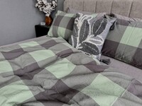 Комплект постільної білизни Варена бавовна Green KiltRock Gray, Washed Cotton - фото 26