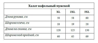 Gursan халат чоловiчий вафельний синій XL - фото 3