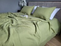 Муслиновый комплект постельного белья Woodland, четырехслойный, хлопок 100, ТМ Комфорт-текстиль