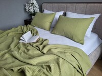 Комплект постельного белья Herbal  White из мягкого 4-слойного муслина, 100 хлопок, ТМ Комфорт-текстиль, - фото 10
