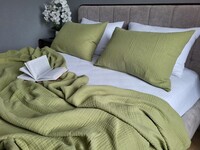 Комплект постельного белья Herbal  White из мягкого 4-слойного муслина, 100 хлопок, ТМ Комфорт-текстиль, - фото 3
