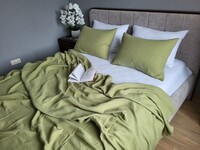 Комплект постельного белья Herbal  White из мягкого 4-слойного муслина, 100 хлопок, ТМ Комфорт-текстиль, - фото 5