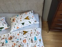 Комплект постельного белья Хитрый лис/блакитний, Turkish flannel - фото 6