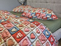 Комплект постільної білизни Кантрі Cotton 5D хакі із сердечками - фото 13
