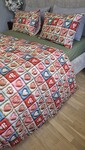 Комплект постільної білизни Кантрі Cotton 5D хакі із сердечками - фото 14
