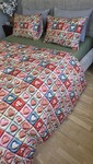 Комплект постільної білизни Кантрі Cotton 5D хакі із сердечками - фото 22