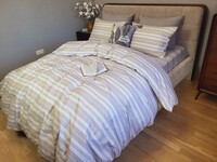 Комплект постельного белья Доминик бежевый Turkish Cotton 100% Хлопок Комфорт-текстиль - фото 8