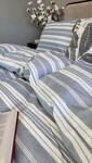 Комплект постельного белья Доминик голубой Turkish Cotton 100% Хлопок Комфорт-текстиль - фото 2
