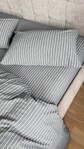 Комплект постільної білизни Favorite Washed Cotton (варена бавовна), в смужку сірий - фото 21