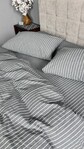 Комплект постільної білизни Favorite Washed Cotton (варена бавовна), в смужку сірий - фото 10