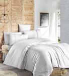 Комплект постельного белья First Choice Ranforce Deluxe Euro (Gala White)