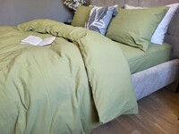 Комплект постільної білизни Green, Варена бавовна LUXURY, ТМ Комфорт-текстиль - фото 14