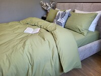 Комплект постільної білизни Green, Варена бавовна LUXURY, ТМ Комфорт-текстиль - фото 16