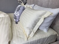 Комплект постельного белья Ivory Milk, MULTI страйп сатин, полоска, ТМ Комфорт-текстиль - фото 11